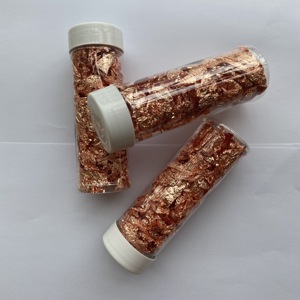 Feuilles comestibles en or rose, feuilles d'or, d'argent et d'or rose pour la décoration de gâteaux - Product Image 4