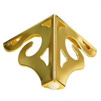 WINSTAR 1,5mm Dekorative Sofa-Accessoires 5-Zoll Couchtisch-Füße Goldene Metall-Möbelbeine mit Gummi