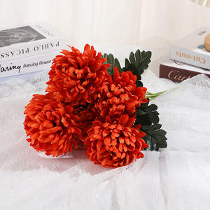 Crisantemo Artificial con Forma de Garra de Dragón, Ramo de 7 Cabezas, Alta Simulación, Decoración para Bodas y Hogar, Flor de Seda y Plástico - Product Image 4