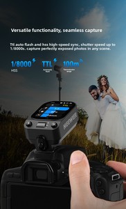 Neewer QZ-C Trigger Flash Wireless con Touchscreen, Trasmettitore TTL con Sincronizzazione ad Alta Velocità e Misurazione Automatica, Compatibile con - Product Image 6