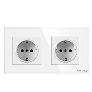 Prise murale, prise murale avec panneau en verre trempé, prise murale avec interrupteur de sécurité - Product Image 5