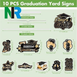 Letrero de Jardín para Graduación, Decoración Impermeable para Fiestas de Graduación, Personalizable en Tamaño y Color, Material PP, Montaje en Techo - Product Image 6