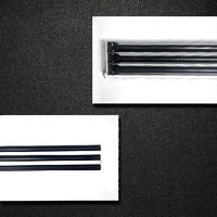 Livraison rapide Spot aluminium linéaire Solt diffuseur climatisation blanc Rectangle Air Grille