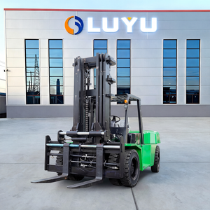 מלגזת דיזל כבדה חדשה של LUYU, 5-10 טון, מנוע 4J1, תיבת הילוכים אוטומטית, תורן דו-שלבי, צמיגים פנאומטיים, לשימוש חיצוני. - Product Image 1