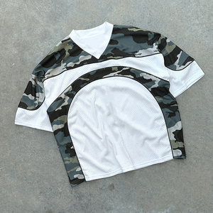 Camisetas de Fútbol Extra Grandes de Alta Calidad OEM, Diseño Hip Hop Transpirable, Impresión Digital Personalizada, Camisetas de Fútbol Orgánicas para Hombre - Product Image 2