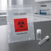 Sac à échantillons LDPE 9x12 pouces pour triage d'urgence, transfusion, bloc opératoire, anesthésie, virologie, ambulance, Partenaire de marque