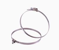 Collier de serrage rapide pour tuyau de ventilation à installation rapide