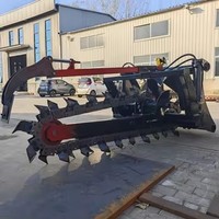 Zanjadora de Cadena Montada en Tractor, Máquina para Excavar Zanjas Agrícolas, Zanjadora para Colocación de Cables y Tuberías para Ingeniería Agrícola y Excavación de Terrenos