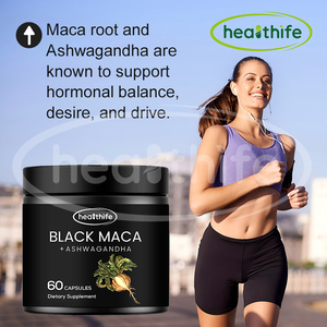 Extracto de Raíz de <span class=keywords><strong>Maca</strong></span> Negra Healthife <span class=keywords><strong>en</strong></span> <span class=keywords><strong>Polvo</strong></span> 500mg/120cápsulas/Botella Cápsulas de Raíz de <span class=keywords><strong>Maca</strong></span> - Product Image 3