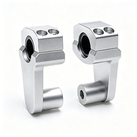 Fabrika toptan kütük alüminyum evrensel motosiklet 2 "yükseltmek için kelepçeleri 7/8" veya 1 1/8 "gidon montaj için 7/8" kök kelepçe