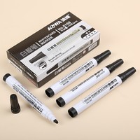 Marqueur Effaçable pour Tableau Blanc à Pointe Large Noir Rouge Bleu Pas Cher, Stylo Noir pour Professeur Idéal pour le Bureau et l'École