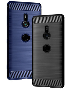 Pour <span class=keywords><strong>Xperia</strong></span> 10 Plus XZ5 XZ4 XZ3 XA3U XA2 <span class=keywords><strong>XA1</strong></span> L3 L2 L1 5 Cas Antichoc En Fiber <span class=keywords><strong>De</strong></span> Carbone Doux Bumper Cover Cases - Product Image 4
