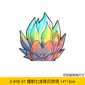 <span class=keywords><strong>8</strong></span> Design 14-19cm Mix Design Anime <span class=keywords><strong>DBZ</strong></span> Dragon Goku voiture réfléchissant Peek vinyle autocollants et décalcomanies pour la décoration de voiture - Product Image 5