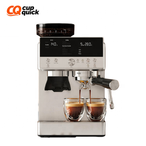 Bean-to-Cup Espressomaschine mit integriertem Mahlwerk für Cold Brew, halbautomatische Kaffeemaschine mit Milchaufschäumer für Zuhause - Product Image 1