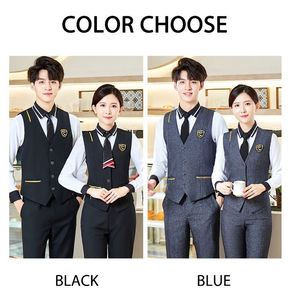 Prêt à expédier Gilet de bureau décontracté et économique pour femme, col en V, formel, avec logo personnalisé, sac de shopping inclus - Product Image 4