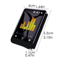 Lecteur de musique portable MP3, spécial étudiants, en alliage d'aluminium, USB 2.0, écran couleur 2-4 pouces, mini
