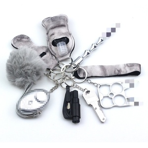 도매 10개 세트 클래식 여성용 자기 방어 합금 열쇠고리 경량 대량 액세서리 - Product Image 4