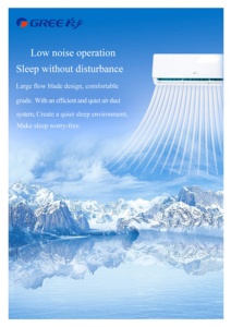 Climatiseur intelligent mural froid/chaud de haute qualité 18000 BTU R410a N-T1 avec Wi-Fi Gree Inte - Product Image 2