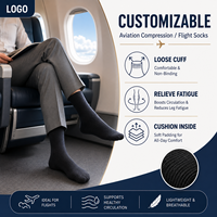 Chaussettes jetables tricotées en polyester respirant et écologique pour l'hiver, idéales pour les voyages en avion, séchage rapide, résistantes aux déchirures.