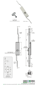 Serrure à came SK1-034 en SUS304 pour armoire électrique, boîtier <span class=keywords><strong>de</strong></span> commande, tige <span class=keywords><strong>de</strong></span> connexion au <span class=keywords><strong>sol</strong></span>, à clé - Product Image 2