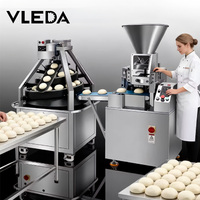 Machine automatique de division et de façonnage de pâte réglable 5-500g pour boulangerie, capacité 2000-10000 pièces/h, pour la fabrication de boulettes de pâte à hamburger, pizza et pain