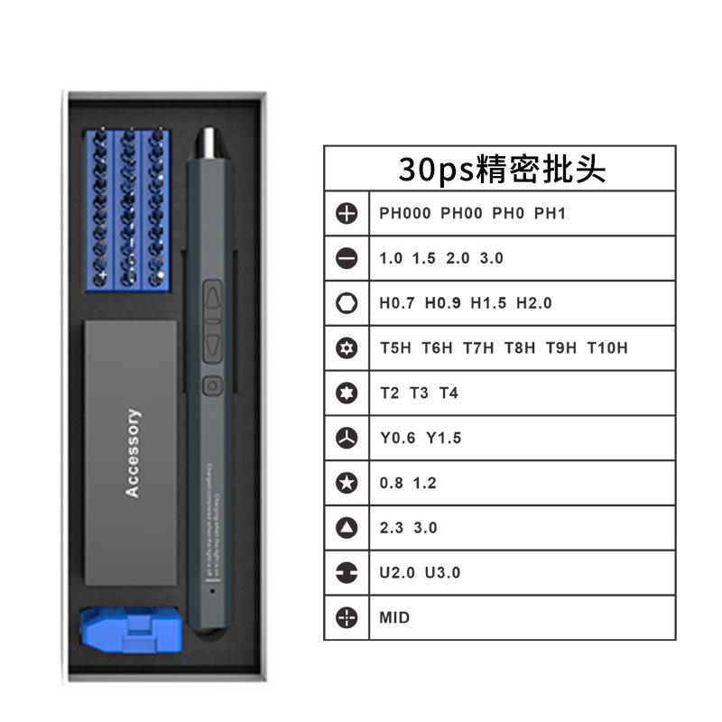 36-in-1 screwdriver set blue