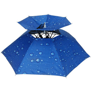 Chapeau parapluie double couche coupe-vent 77 cm, résistant aux UV, pour l'extérieur, protection solaire, idéal pour les voyages, la pêche, ou comme cadeau publicitaire - Product Image 2
