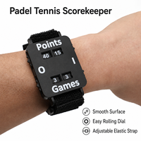Bracelet Compteur de Points Portable Élastique à 4 Cadrans pour Padel, Tennis, Pickleball, Badminton – Vente en Gros