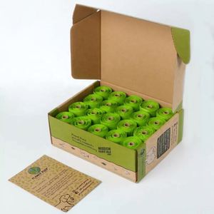 Earth Friendly Custom Printed Epi Biodegradable <b>Compostable</b> Pet Dog Poop <b>Bags</b> - Product Image 1