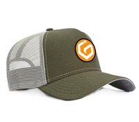 Chapeau de camionneur personnalisé de haute qualité en forme de cadre A 5 panneaux à profil haut Casquette de baseball à bord incurvé structuré avec logo