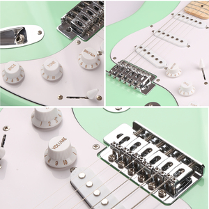 Gecko Nhà Máy Giá chitarra elettrica nhạ<span class=keywords><strong>c</strong></span> <span class=keywords><strong>c</strong></span>ụ dây Hot Bán guitarra electrica electroacustica 6 dây đàn guitar điện - Product Image 4