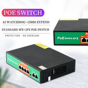 Großhandel OEM/ODM Fabrik 10/100Mbps POE Switch AP-1024PE Ethernet RJ45 Unmanaged Uplink 4 POE+ QoS für Video CCTV - Product Image 3