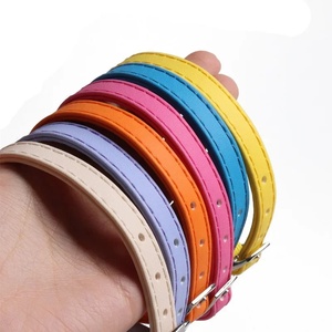 Macaron Color Cat <span class=keywords><strong>Collar</strong></span> Elastisches verstellbares PU-Halsband mit Glocke, süß und leicht für Kätzchen und kleine Hunde - Product Image 2