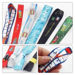 Pulseras de Tela Ecológicas Personalizadas para Eventos, Artículo Promocional con Transferencia Térmica - Product Image 2