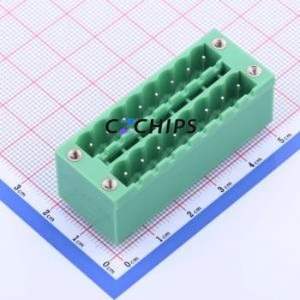 KF2EDGKVHM-5.08-2*8P Plug-in Terminal Block Through hole,P=5.08mm Board-to-Board / Socket - Closed Screw Fixing 2x8P 5.08mm - Product Image 1