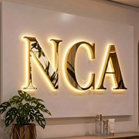 Enseigne Commerciale Extérieure 3D, Lettres Lumineuses LED pour Décoration de Boutique, Publicité et Signalisation Directionnelle IPX4