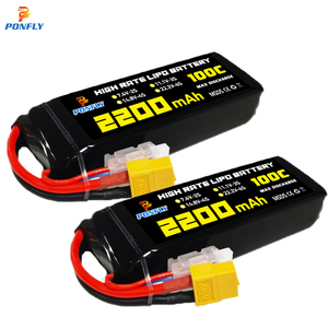 Ponfly <span class=keywords><strong>2200MAh</strong></span> 7.4V <span class=keywords><strong>11.1V</strong></span> 14.8V 22.2V 100C FPV Racing Drone Pin 2S 3S 4S 6S <span class=keywords><strong>2200MAh</strong></span> RC Lipo Pin Cho Máy Bay Trực Thăng Máy Bay - Product Image 1