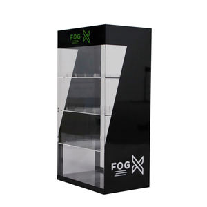 Espositore a 3 Livelli in Acrilico con LED Personalizzato per Negozi di Articoli per Fumatori, Uso Promozionale, Banco Espositivo da Terra per Vendita al Dettaglio - Product Image 2