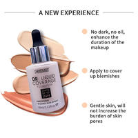 Crema BB Natural de Alta Calidad, Cobertura Líquida, Corrector Impermeable de Larga Duración 24H, Antienvejecimiento, Blanqueador, Protector Solar, Acné