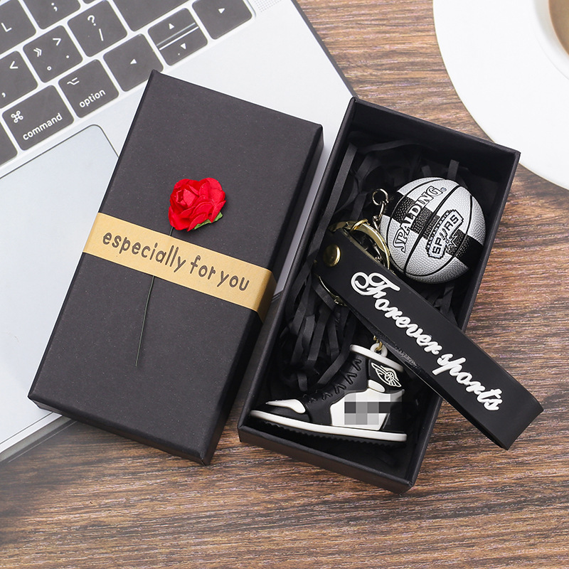 Spurs black sneakers-gift box