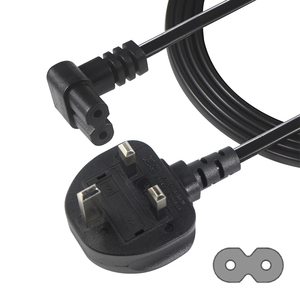 3-prong British Type B Plug BS1363 British Power <strong>Extension</strong> Connector Fused UK 3pin to C7 Power <strong>Cord</strong> - Product Image 6