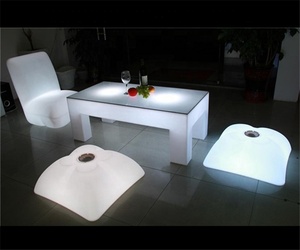 <span class=keywords><strong>Table</strong></span> de <span class=keywords><strong>bar</strong></span> extérieure moderne en plastique avec barre lumineuse LED à 16 couleurs changeantes, étanche IP65, pour appartement, <span class=keywords><strong>bar</strong></span> à domicile et hôtel - Product Image 3