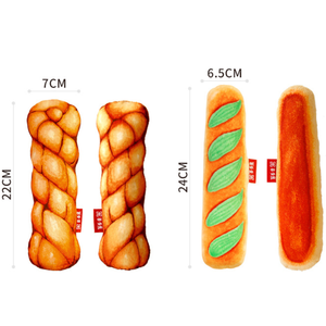 Nuovo Giocattolo Creativo per Gatti a Forma di Ciambelle Fritte e Bastoncini Francesi, con Erba Gatta e Carta Crespa, Giocattolo da Masticare per Gatti - Product Image 6