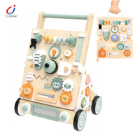 Jouets Montessori Chengji : Trottinette éducative en bois pour bébé avec musique, cadeau idéal pour filles