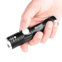 Nouvelle lampe torche USB en alliage d'aluminium 2020, petite et puissante, avec zoom télescopique LED, batterie 18650
