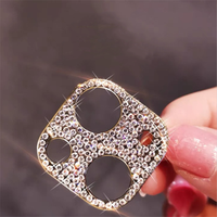 Protection d'objectif d'appareil photo en verre trempé ultra-fin de qualité AAA Bling Diamond pour 13 Pro Max Ring Lens