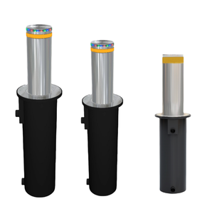 Bolardo Retráctil de Acero Inoxidable No Rellenable con Agua, Bolardo Hidráulico con Control Remoto, Barrera de Seguridad para Entrada de Vehículos - Product Image 1