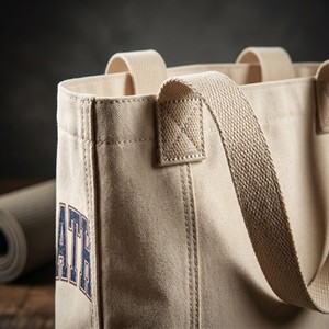 Bolsa de Compras de Lona Ecológica de Alta Calidad, Personalizable, con Logotipo, Reutilizable, con Cierre de Cremallera, para Regalos al por Mayor - Product Image 4