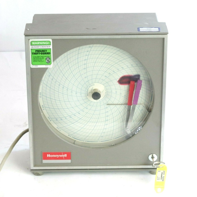 PLC Hygrothermograph 612X9-HT-00-00wbr-1E16-L Chart Recorder PLC Programming Modbus Communication 220V for Industrial Automation