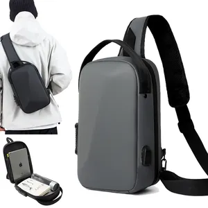 men waterproof men's nylon belt bag fashion sling chest pack male waterproof tactical sports travel